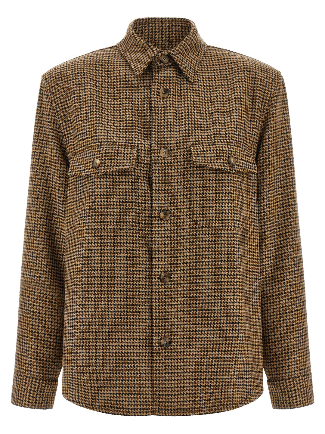 Saint Laurent Houndstooth Overshirt Camicie - Marrone | b8d46bd6fe4eae0ff040e718003540fd0c1b3b09