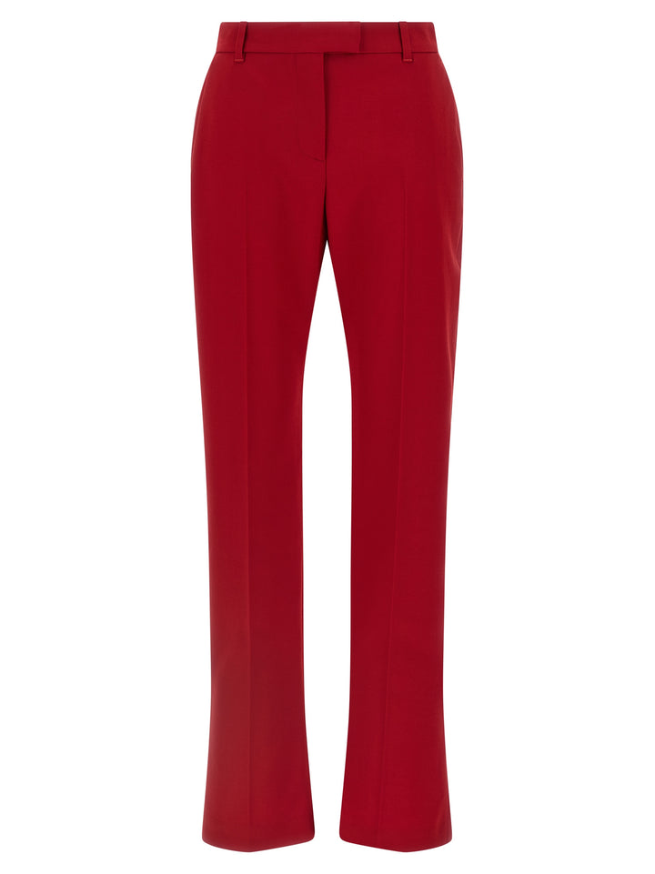 Mcqueen Wool Pantaloni - Rosso | a6e34e792c088e2d66bba9aa30cc4d6e6e32f487