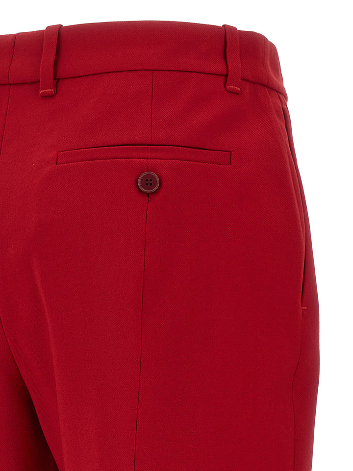Mcqueen Wool Pantaloni - Rosso | d6334ab288df57bd5fce837f1f590eb775acfae2
