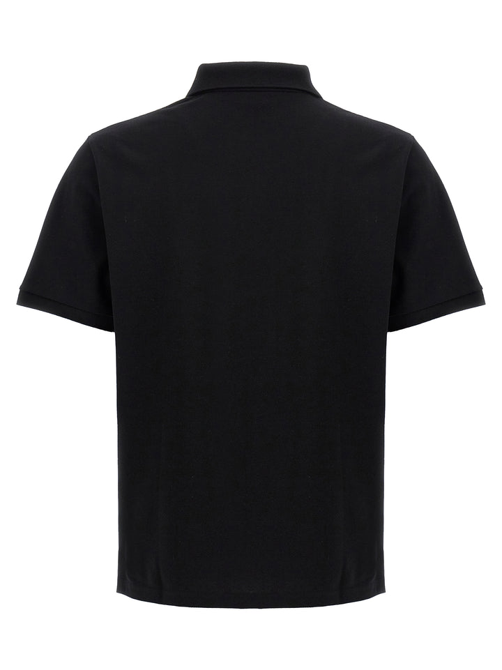 Saint Laurent Logo Embroidery  Shirt Polo - Nero | 73a0459887eb2aac4d0c37c2de36e93ab69f2ba0