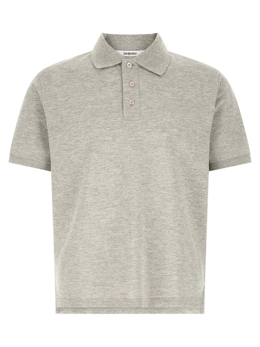 Saint Laurent Cassandre Polo - Grigio | b886c8d8349377531e6b7719359654025cc7a3bc