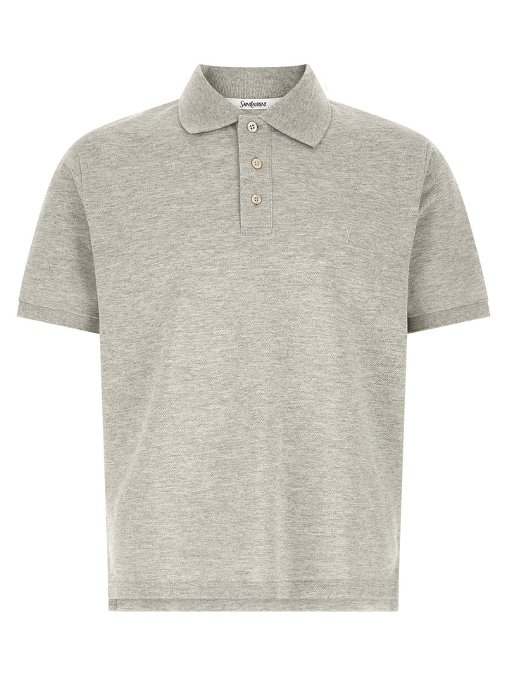 Saint Laurent Cassandre Polo - Grigio | b886c8d8349377531e6b7719359654025cc7a3bc