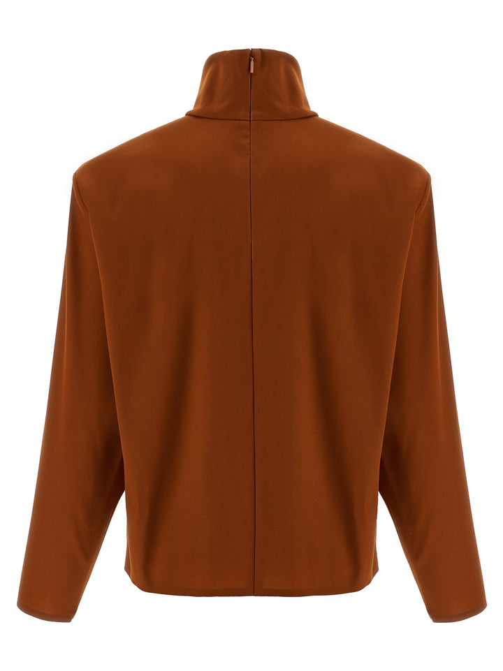 Saint Laurent Structured Shoulder Sweater Maglioni - Arancione | a83692818d089b6e9b3b3b9b58e52e808201f0c2