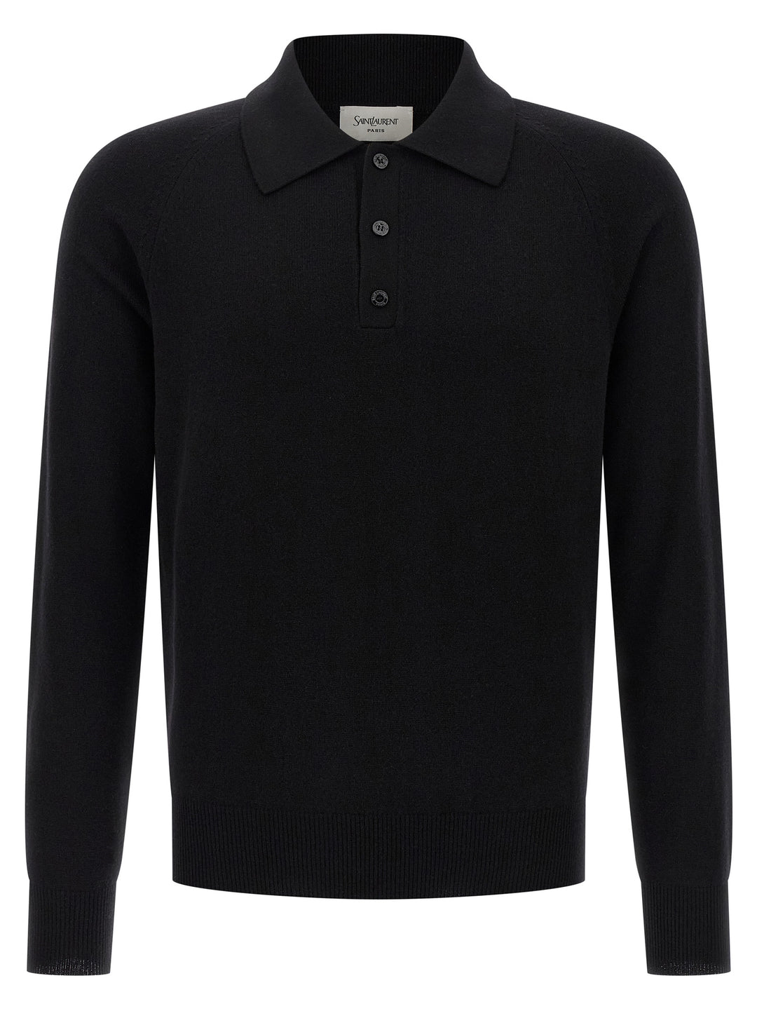 Saint Laurent Wool  Shirt Polo - Nero | 8f856348f3bafed093b9329df534fabc50a29226