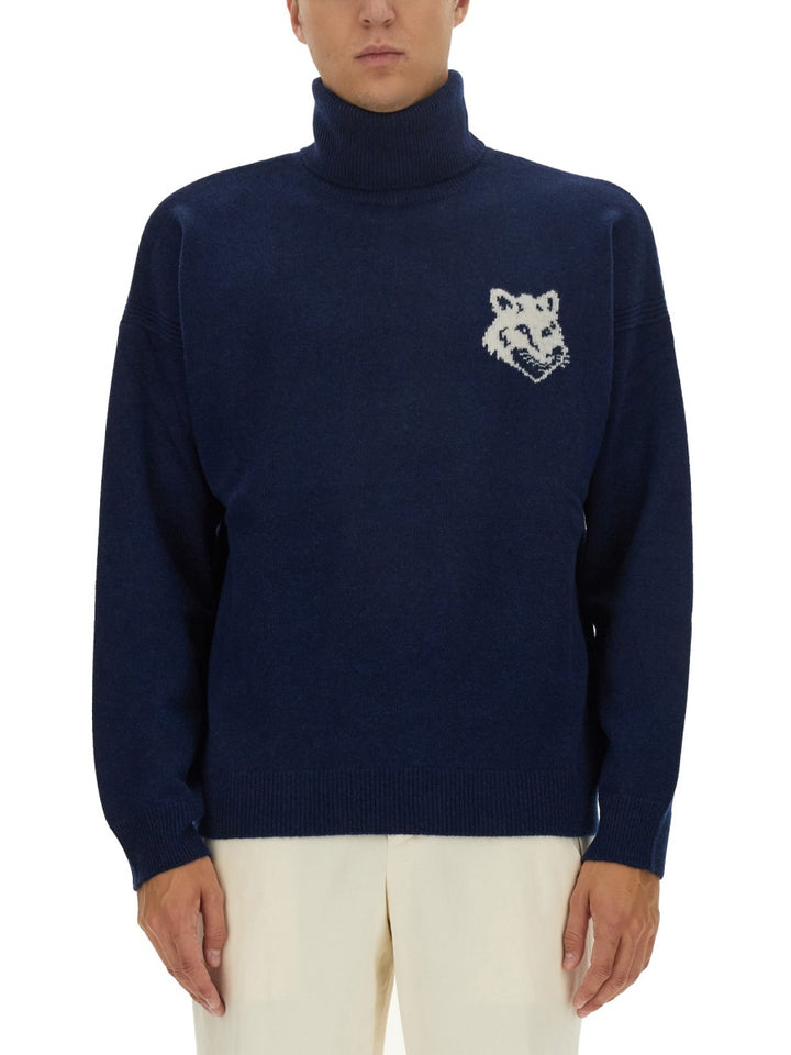 Maison Kitsuné Maglioni - Blu | Wanan Luxury