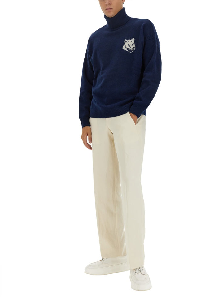 Maison Kitsuné Maglioni - Blu | Wanan Luxury