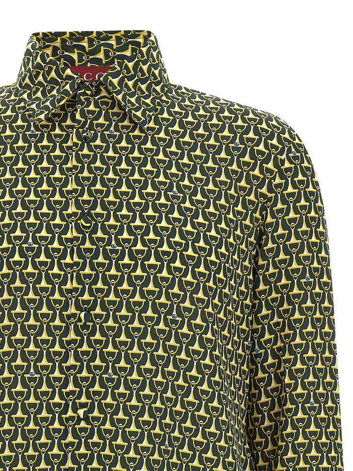 Gucci Horsebit Shirt Camicie - Verde | 894ed02790380e1d16e04d1bea9d04ee117d5990