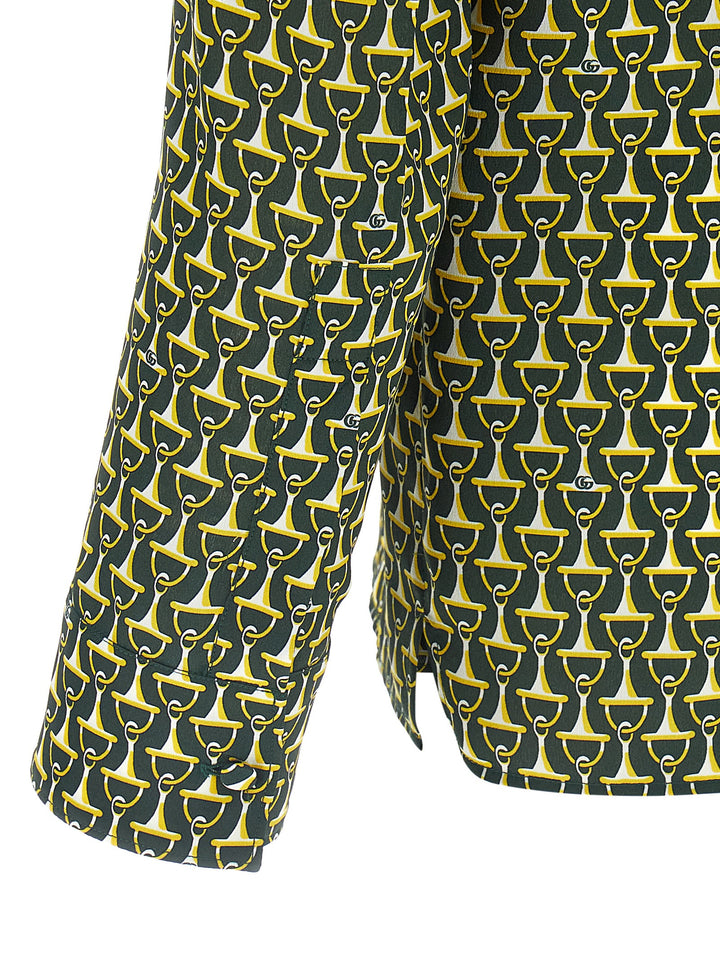 Gucci Horsebit Shirt Camicie - Verde | ec5ec1ddf7a672917d3ca43b330853f0e65886cb