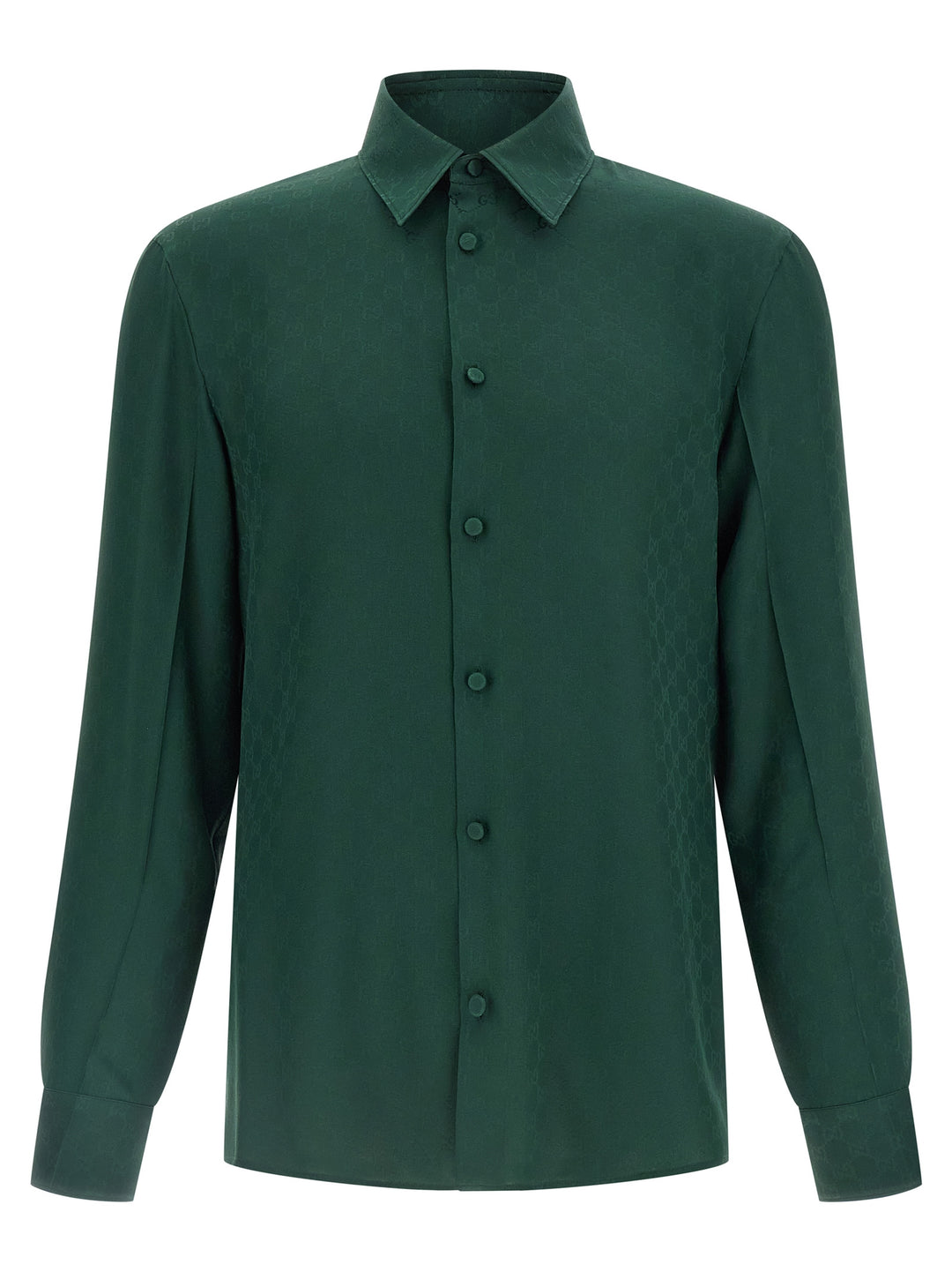 Gucci Gg Jacquard Shirt Camicie - Verde | fc8b188a51356e9ea1a7902e6d6aa099115675a1