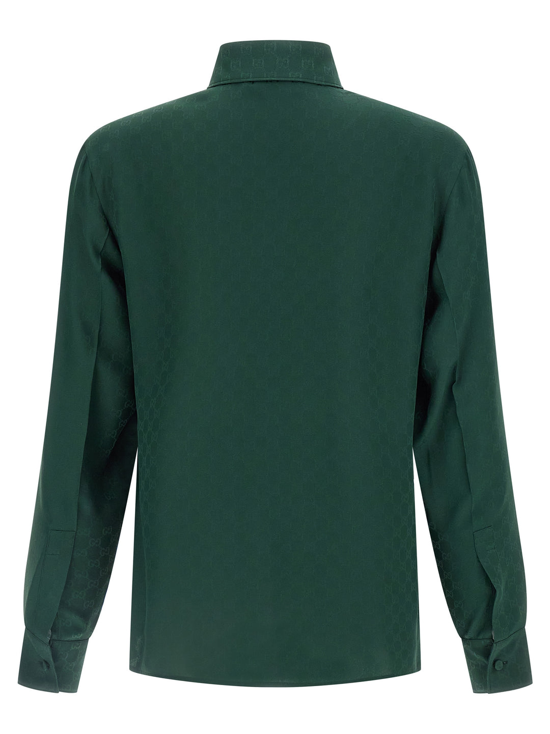 Gucci Gg Jacquard Shirt Camicie - Verde | c5e9bb6fe5daa0f5ce19528f5d07de9f47d0e121