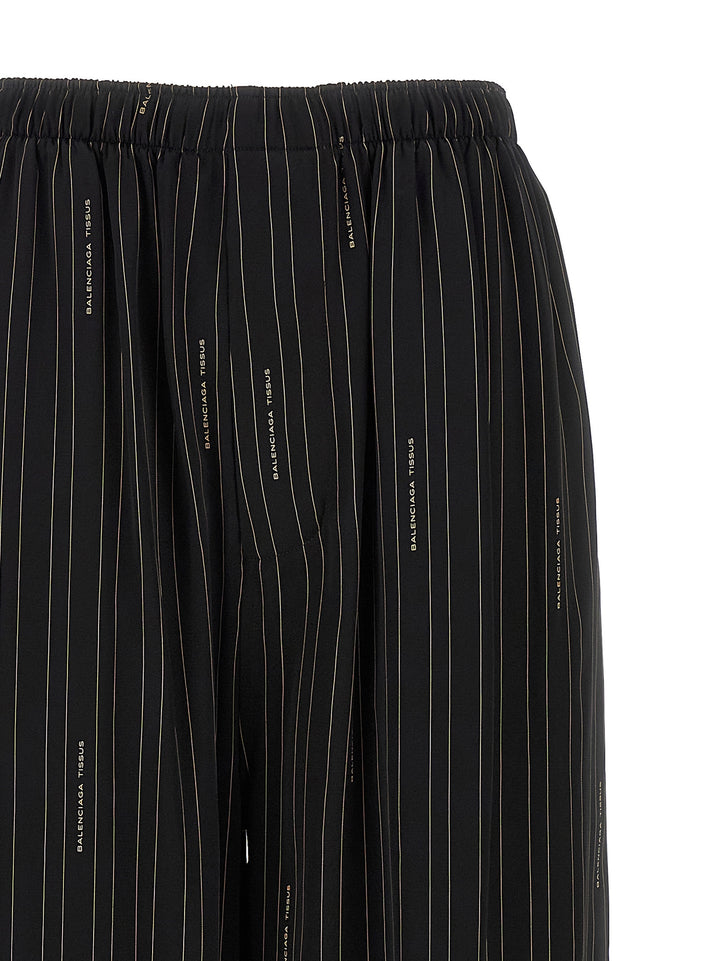 Balenciaga Striped Pantaloni - Nero | 9a5cca71e7646f492f74851e97bee9c60c8f6a03