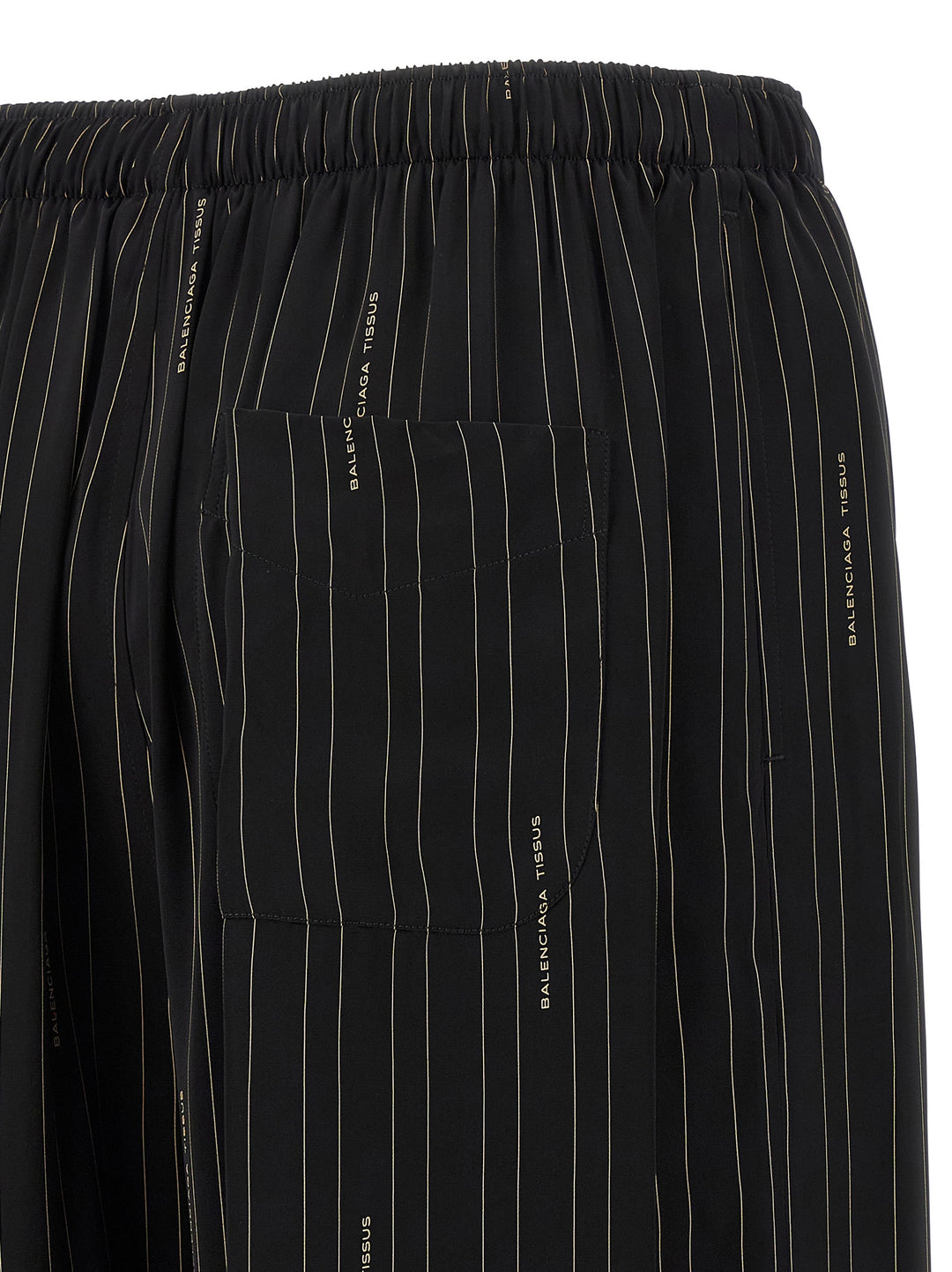 Balenciaga Striped Pantaloni - Nero | d1b2614de957a8c04e603820ffe8fa0b97424619