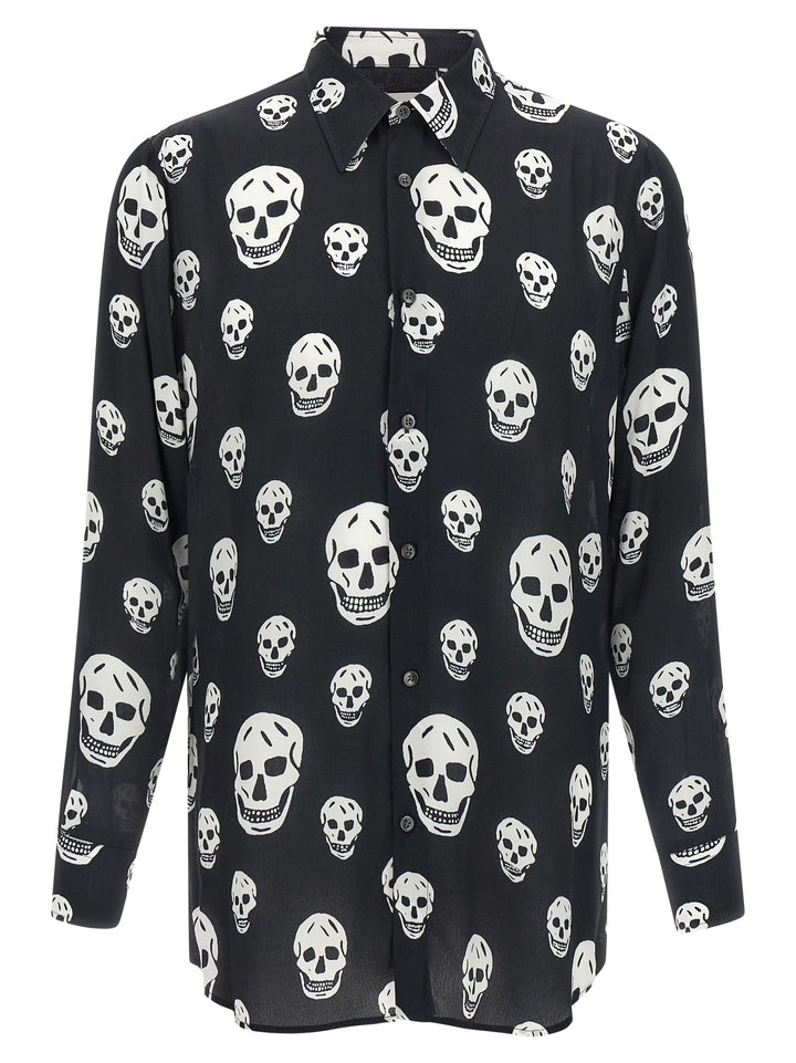 Mcqueen Skull Camicie - Bianco/Nero | 554ee8ff8682cfccf993acee35ce4e8064f3c97b
