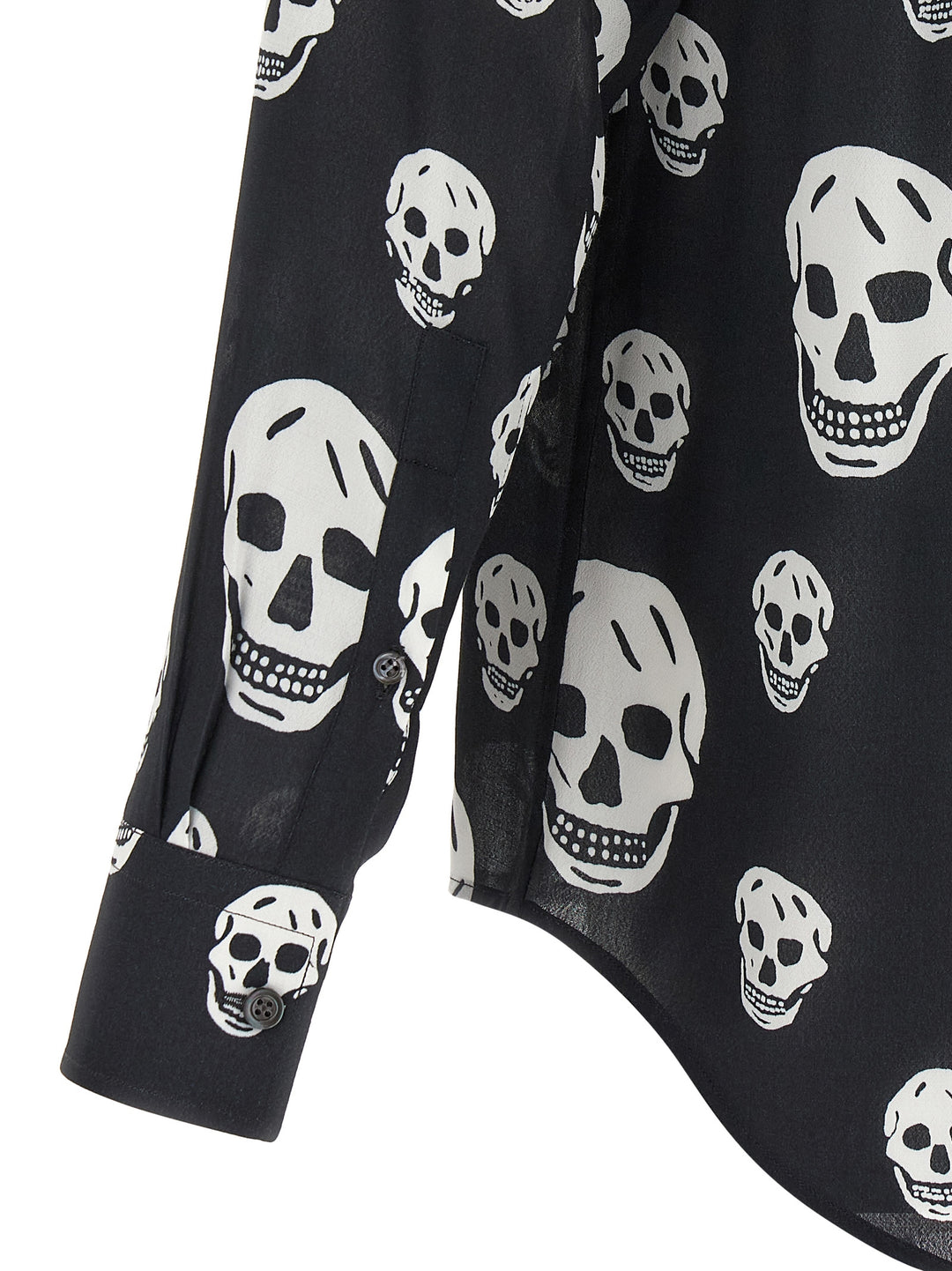 Mcqueen Skull Camicie - Bianco/Nero | 78f18a8f7bc60f371914f23825c8792d1f746a98