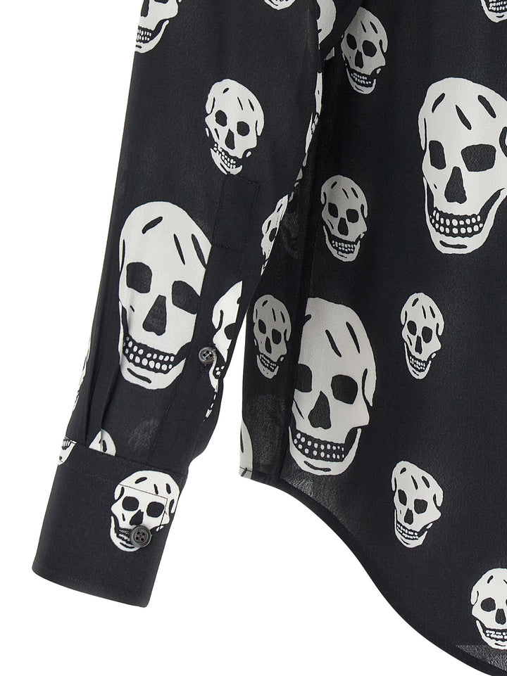 Mcqueen Skull Camicie - Bianco/Nero | 78f18a8f7bc60f371914f23825c8792d1f746a98