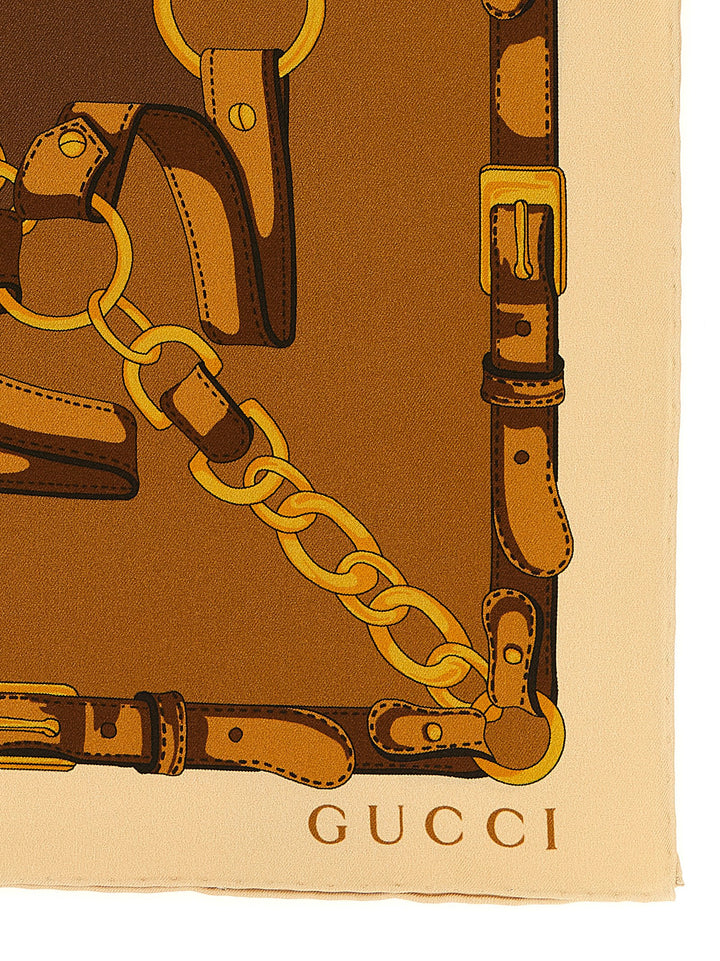 Gucci Morsetto Sciarpe - Marrone | e83ee12da9336a3ce93a53d16b354e918b5b6c9c