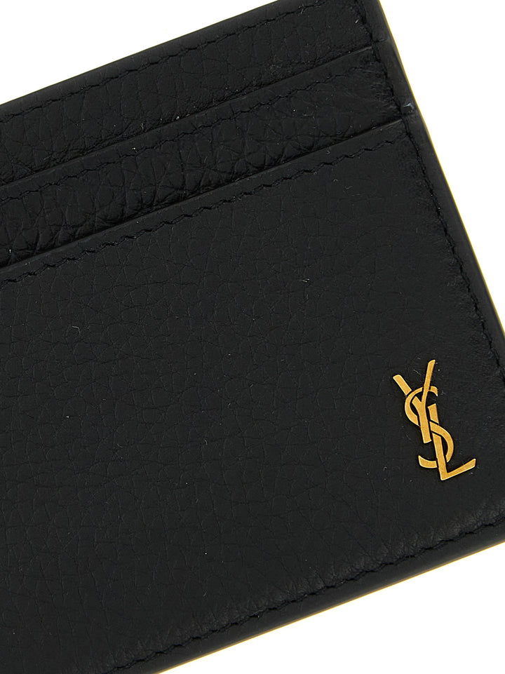 Saint Laurent Tiny Cassandre Portafogli - Nero | f16e4db180b17d6bc3f01a4d356c3259c55281a0