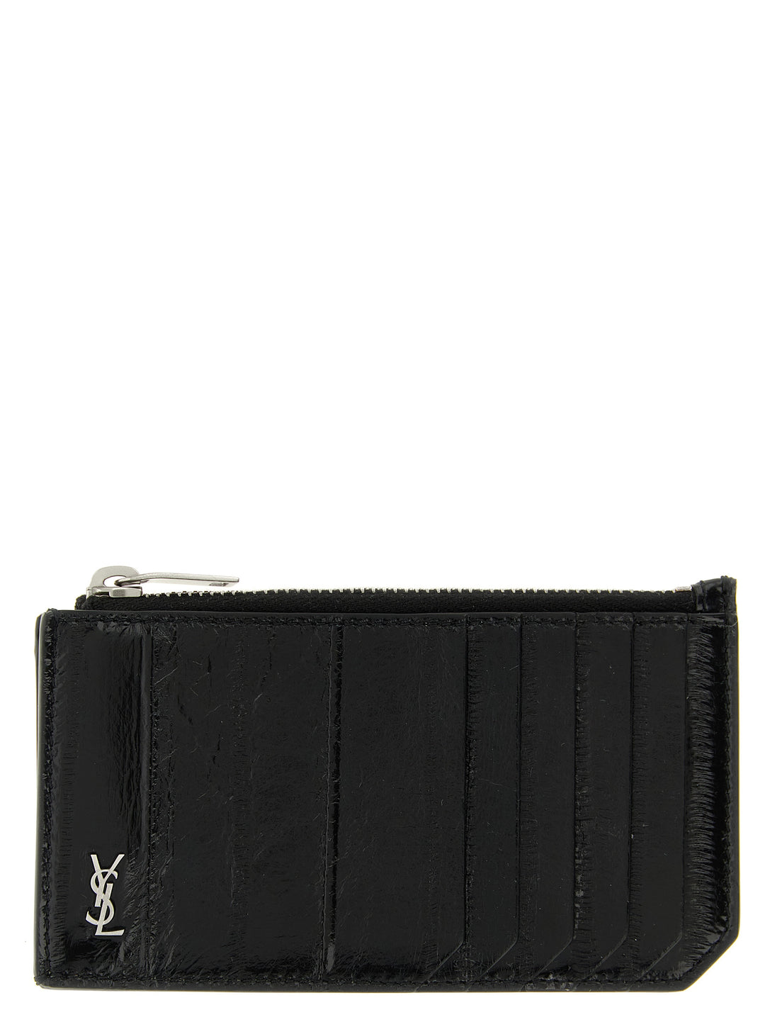 Saint Laurent Tiny Cassandre Portafogli - Nero | f826fd9a443924bb3b5162a9c9150e3556ef3943