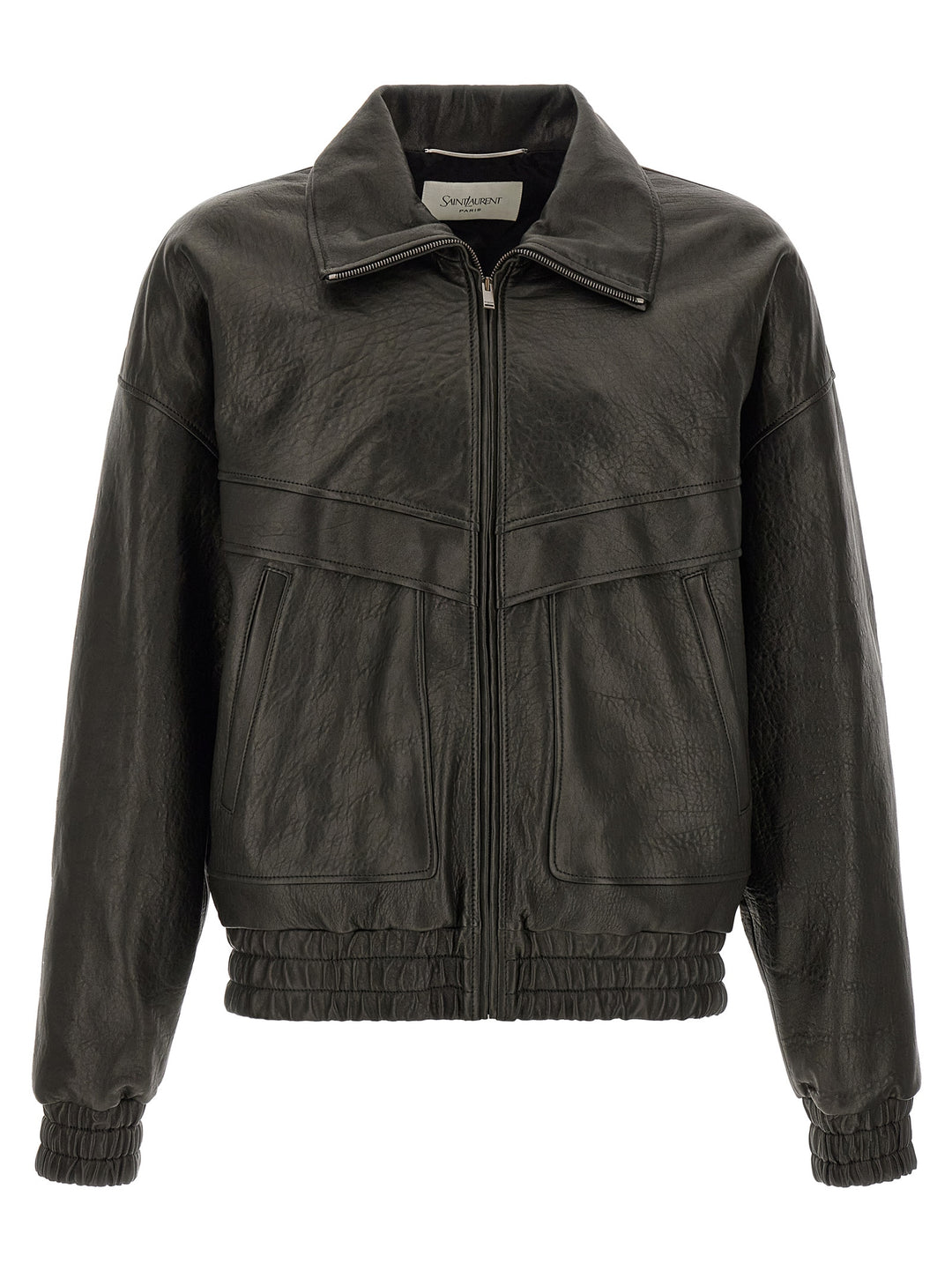 Saint Laurent Bubble Leather Jacket Puffer Jackets - Nero | a84b9eb2dc40b9de4c3329b8d9a9c0dcbd1777e4
