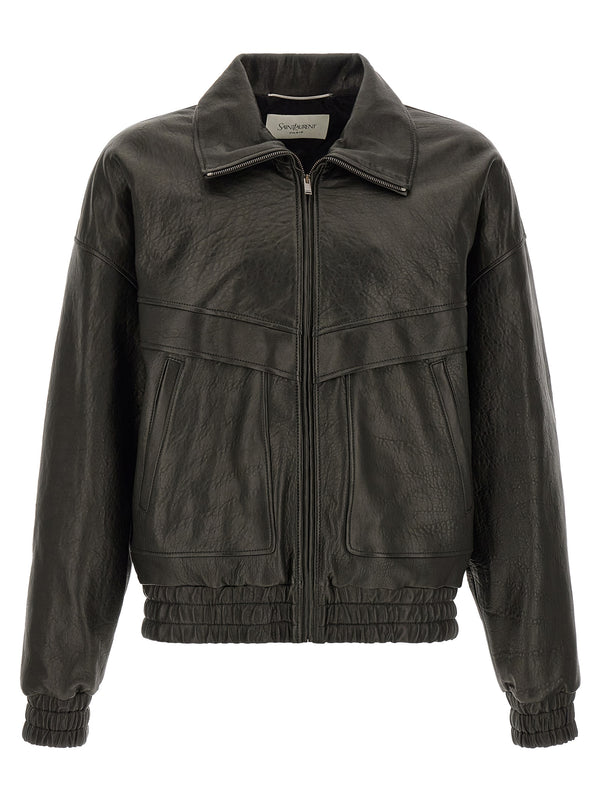 Bubble Leather Jacket Piumini Nero