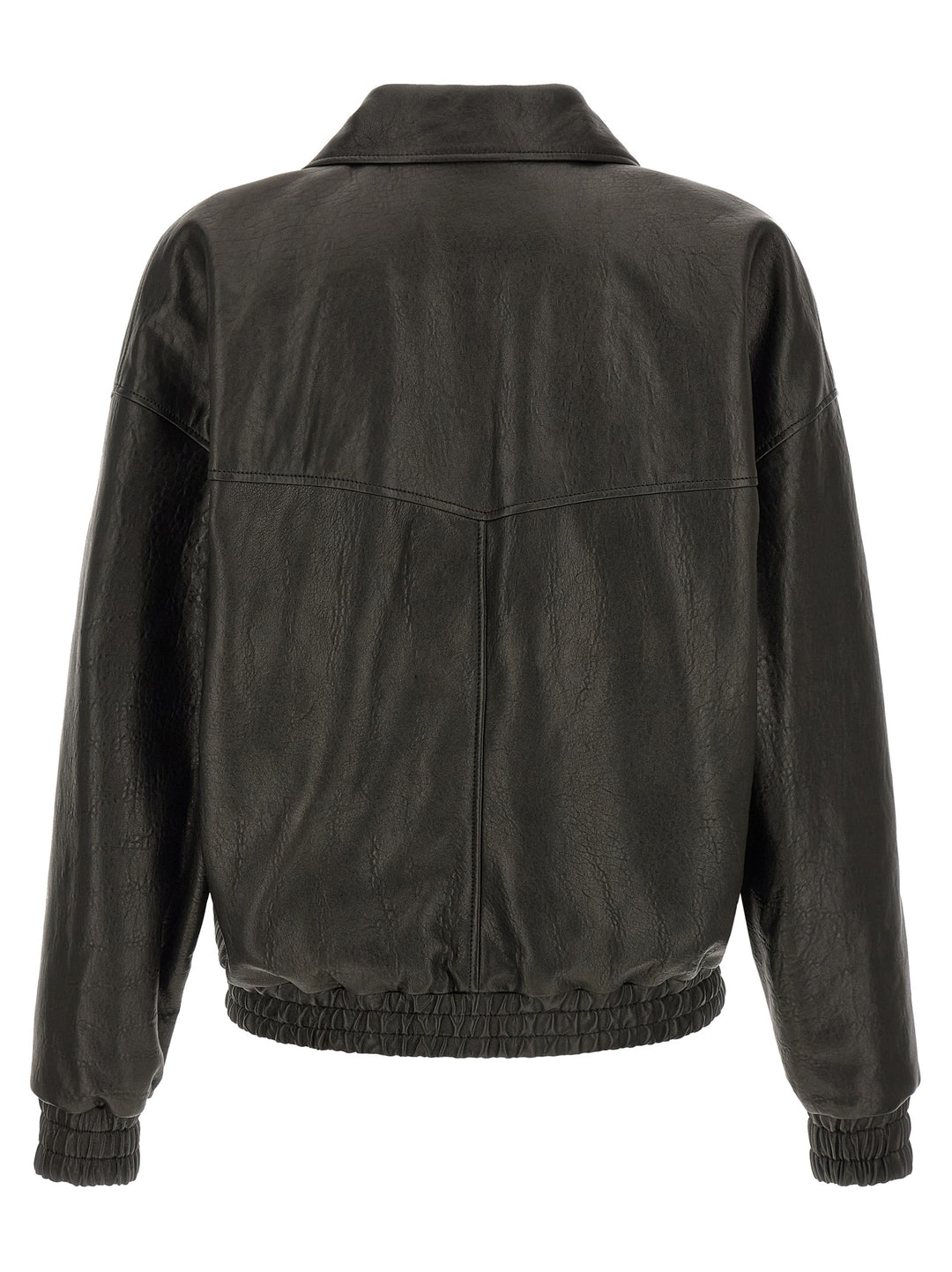 Saint Laurent Bubble Leather Jacket Puffer Jackets - Nero | aacd66cf12752e98c7407a5e7ba9b57053418488