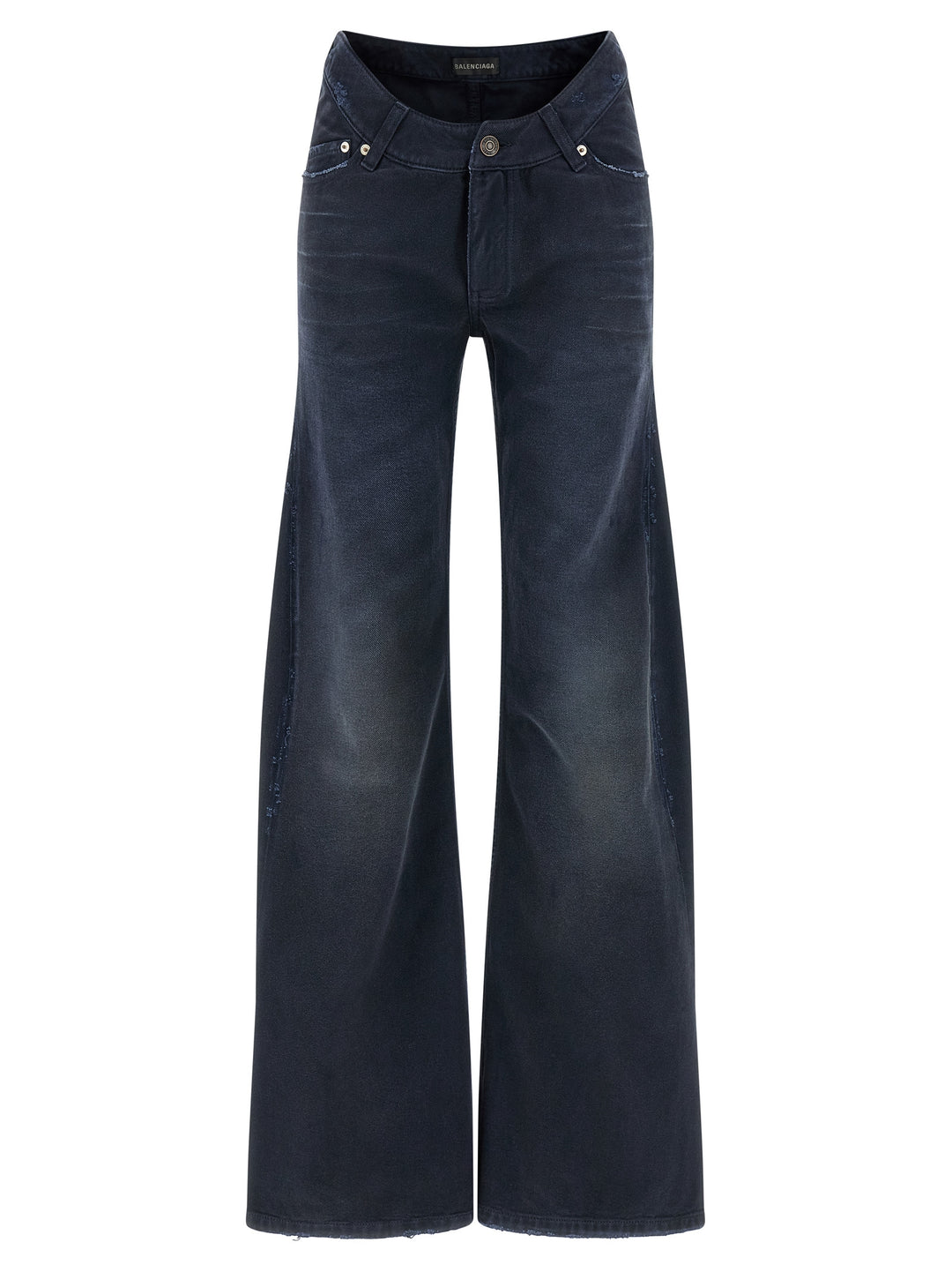 Balenciaga Curved Waist Jeans - Blu | 92dba848b62a6e977df7ba861f8e389aefc3c943