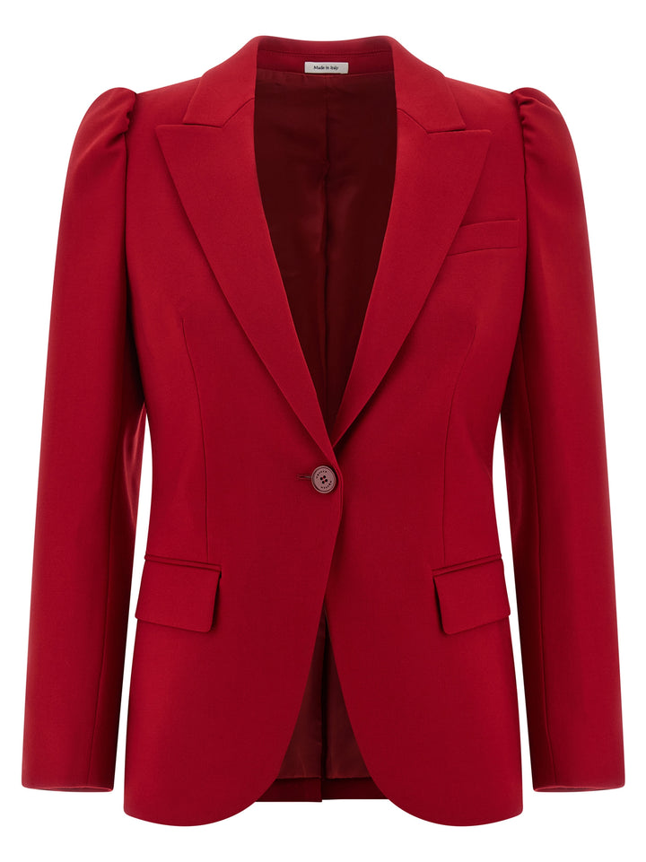 Mcqueen Single-Breasted Blazer BlazerS - Rosso | 3b59ce2fe1ecdfd5455004ce2f8cd6d9fac89e61