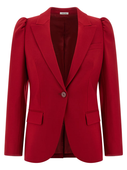Single-Breasted Blazer Blazers Rosso