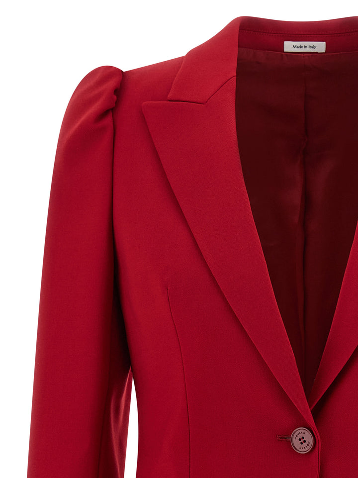 Mcqueen Single-Breasted Blazer BlazerS - Rosso | 8d0207d618543deedcf01cf26aab1f28d00c1771