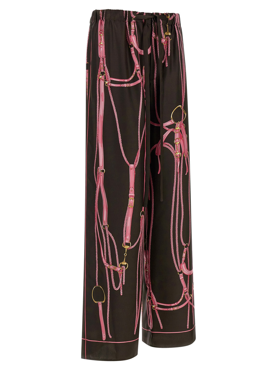 Gucci Clamp Print Pantaloni - Marrone | 6bc056b5173314634b68e2026204d2a5474f398d