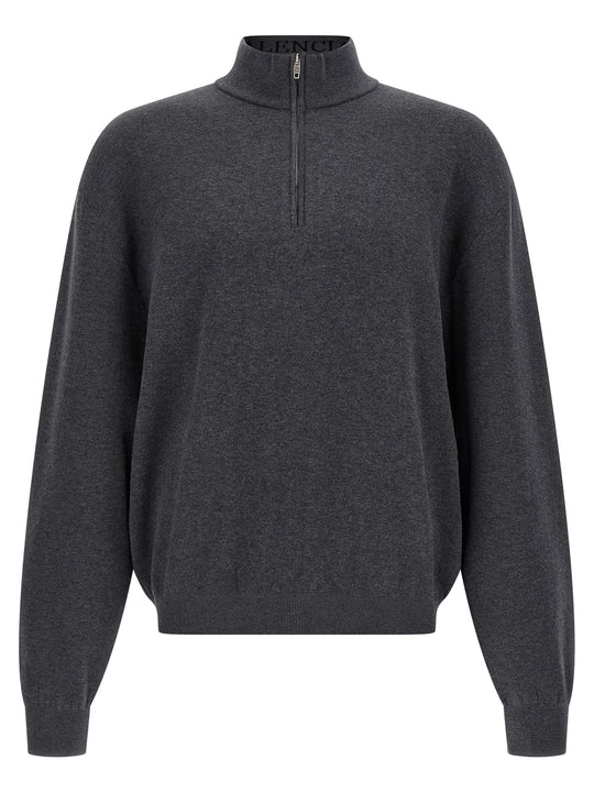 Half Zip Sweater Maglioni Grigio