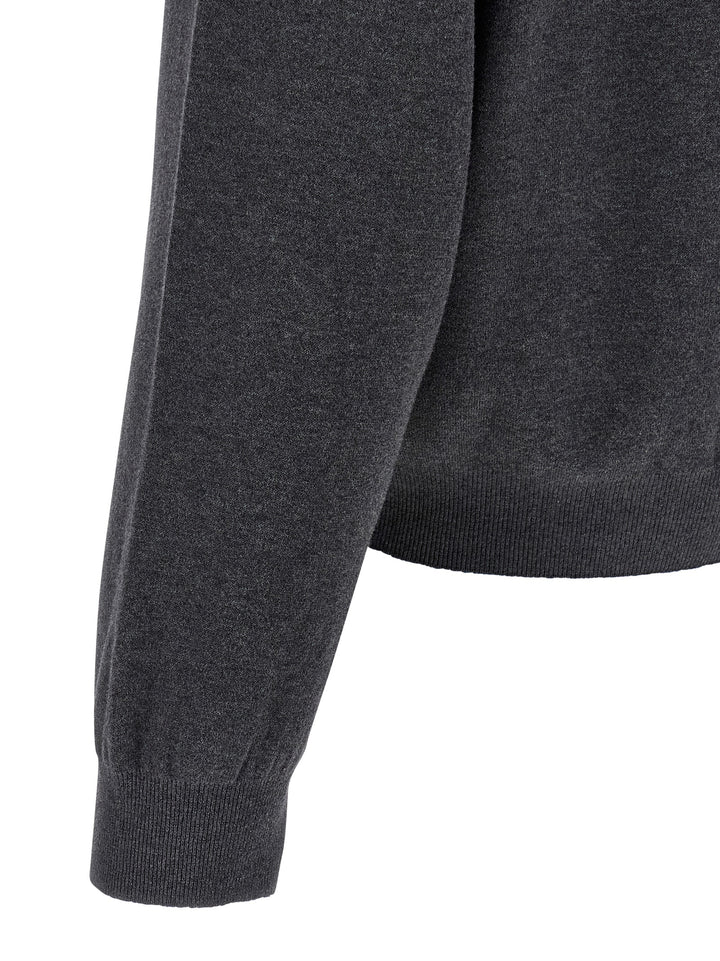 Balenciaga Half Zip Sweater Maglioni - Grigio | 32799a736f3e73c2937c2db225ccd653eaa374f5