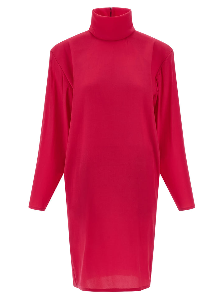 Saint Laurent Structured Shoulder Dress Abiti - Fucsia | 920aac51f24ea2585c0a117e8c07ba498f471f2d