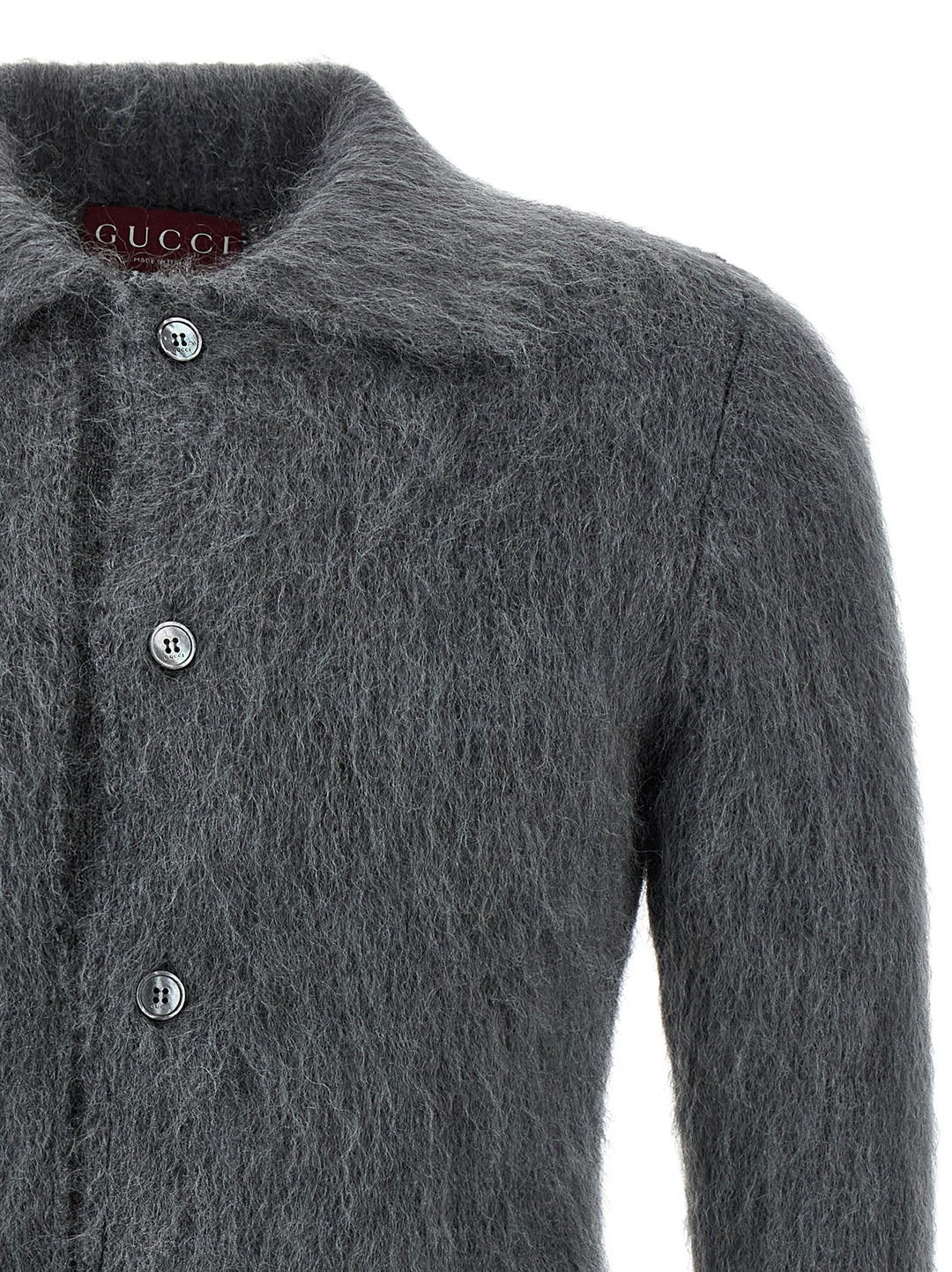 Gucci Mohair Wool Cardigan Maglioni - Grigio | 0a0d0dd7608d1323c22dcd7213eaa648bf9ee170