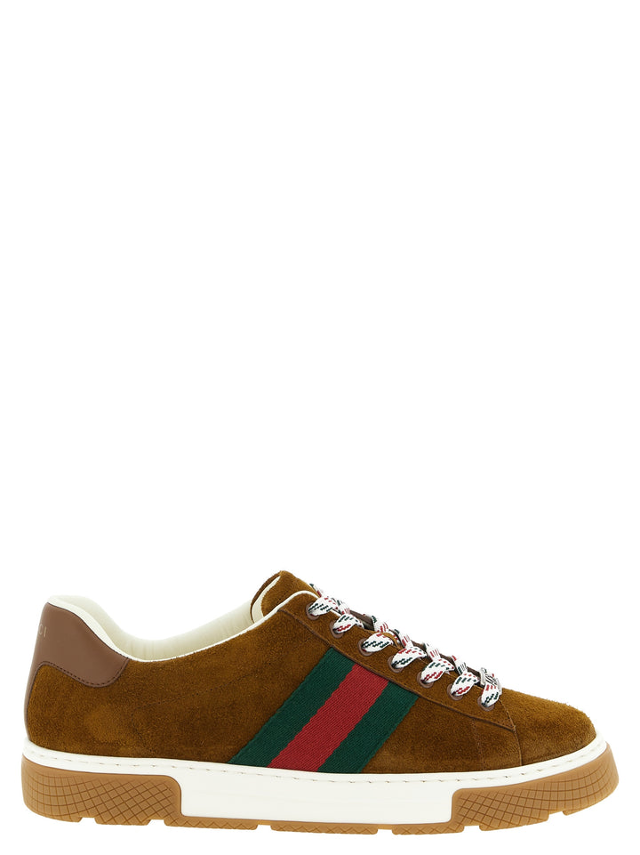 Gucci Gucci Ace Sneakers - Marrone | f825e0f029a0170fe1c1f9eaccaa8bd5223436b4