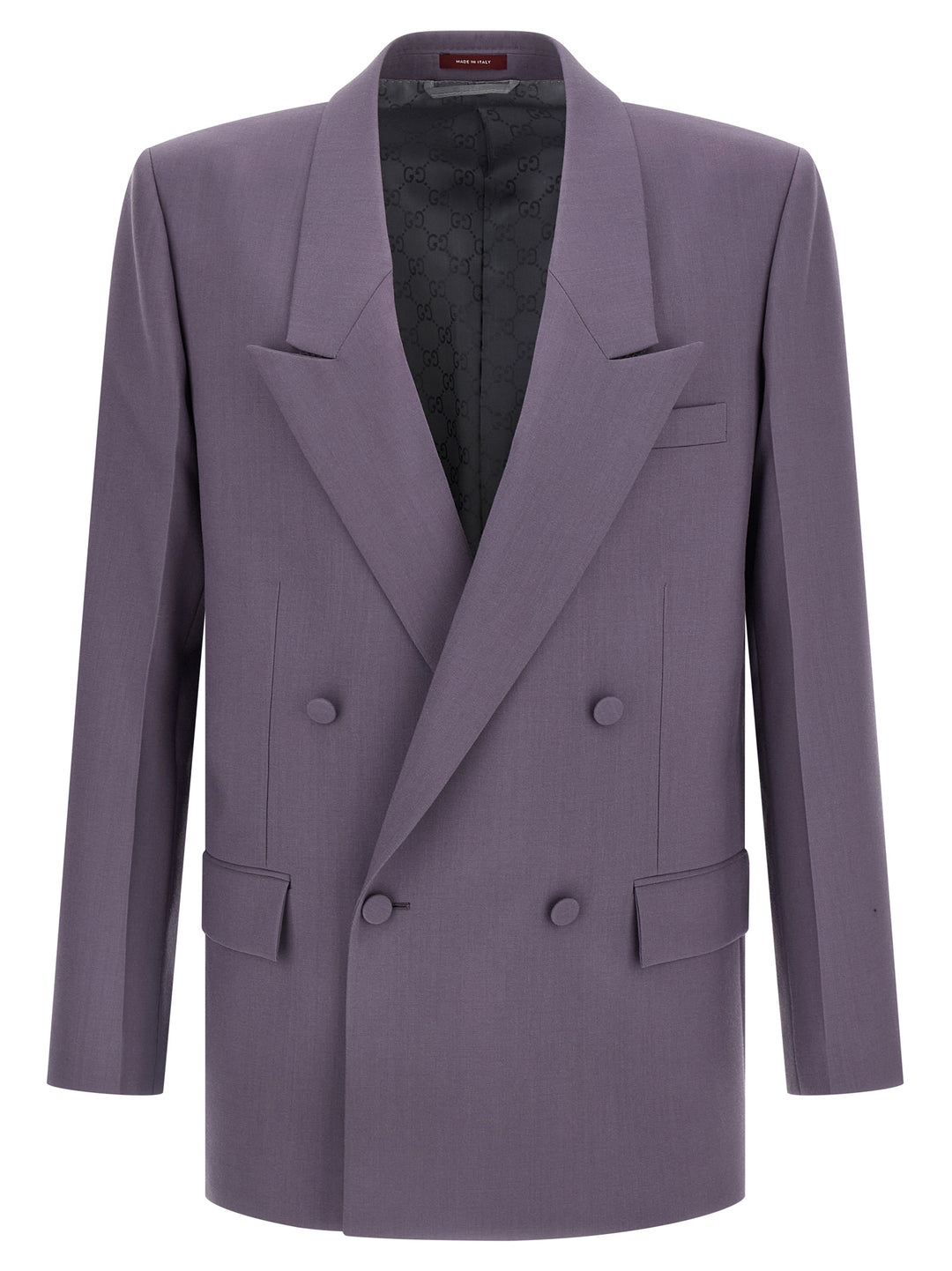Gucci Double-Breasted Wool Blazer - Viola | f0498acc6a993d41758454c23495997d0ef6b82b