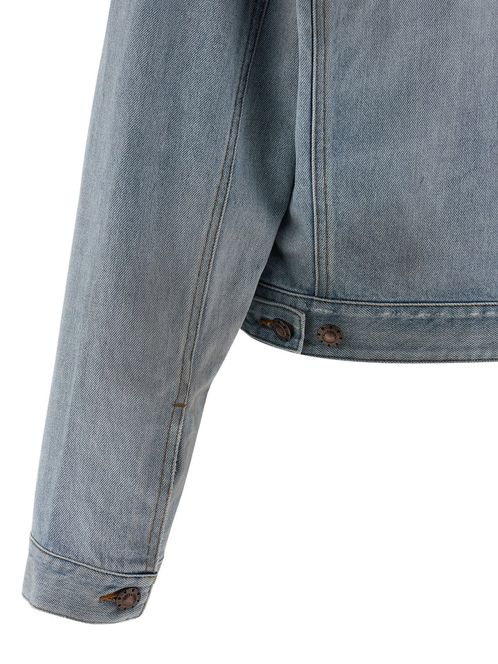 Balenciaga Double Layer Jacket Puffer Jackets - Celeste | d96c78d77678983e95df2af77219b17bbf642067