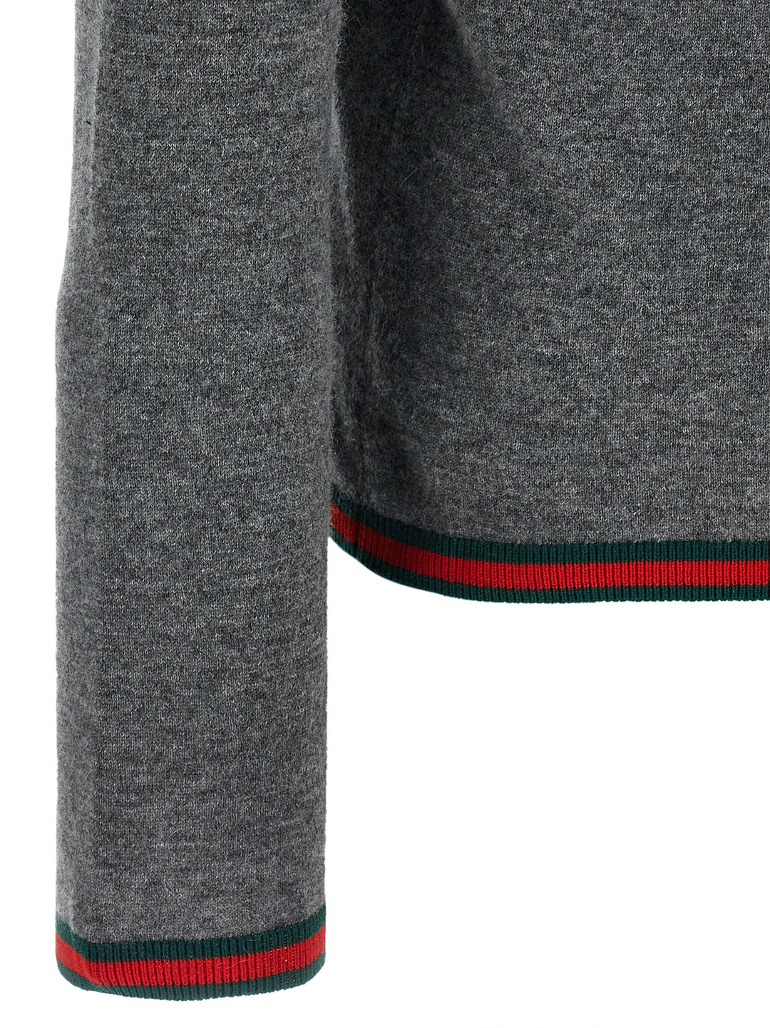Gucci Web Ribbon Mesh Maglioni - Grigio | ec11016d1b4ab95abeb811c14dd970ae1095b569