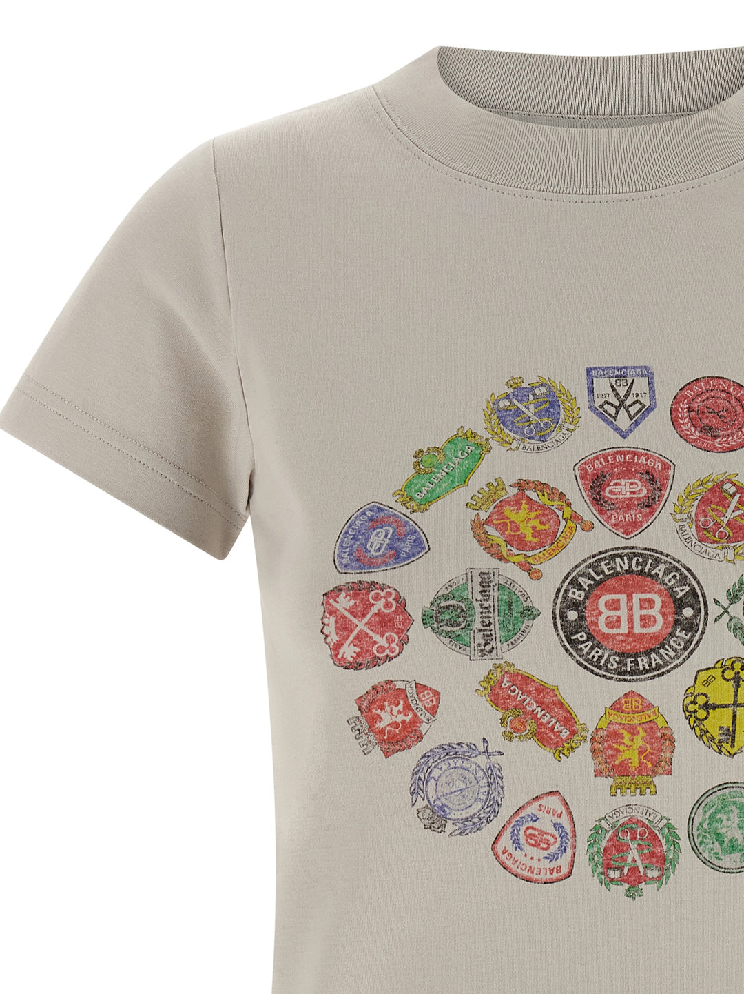 Balenciaga Logo Print T shirt - Grigio | 56d74e365db31d12c0cb575773f914c373efab53