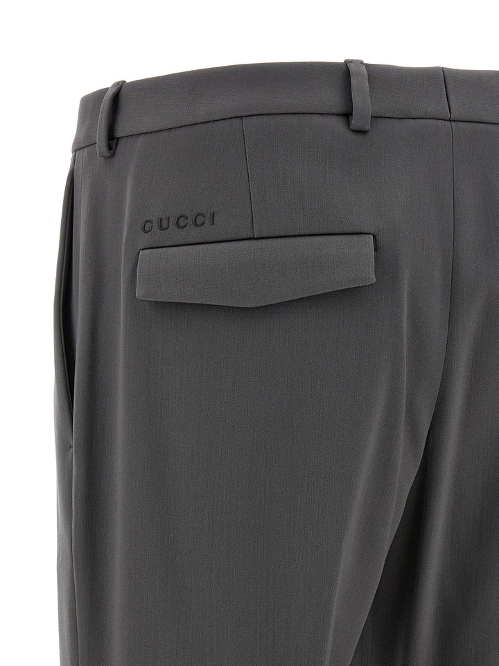 Gucci Tailored Trousers Pantaloni - Grigio | 04b84d624048ffbd706deb3ad7e270e53350fb98