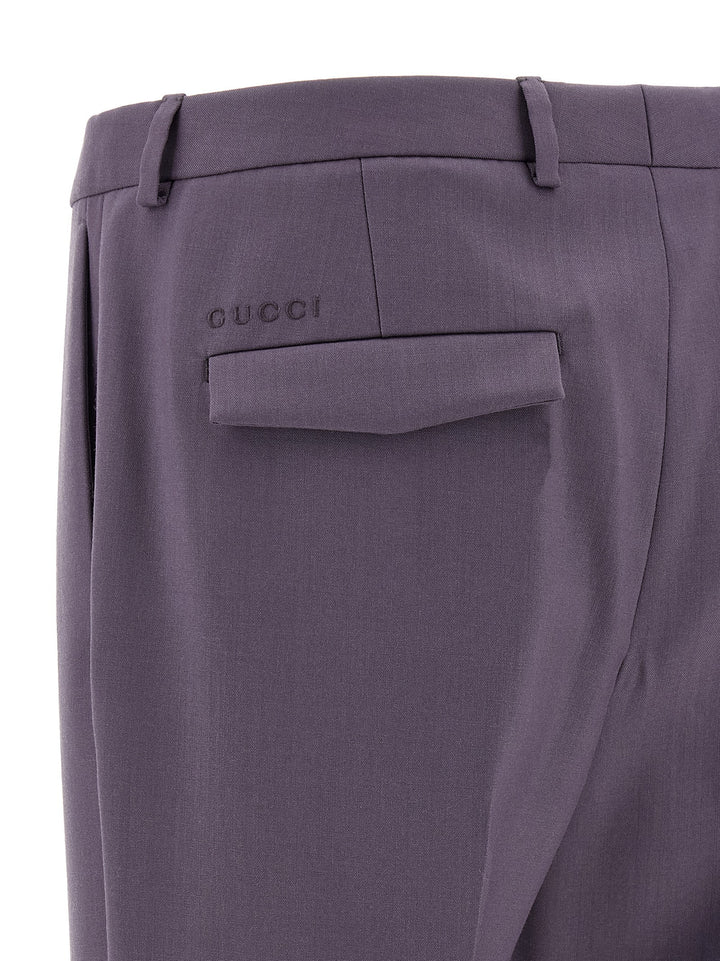 Gucci Tailored Trousers Pantaloni - Viola | 0c8c59fc418d15e55b4cf3dc243d77b67597596b