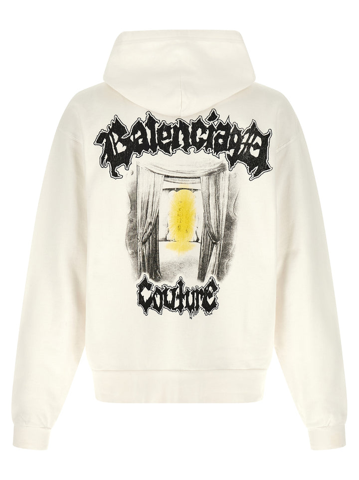Balenciaga Salon De Couture Felpe - Bianco | b639b00763a9c877de739b323d46b64f60b4abad
