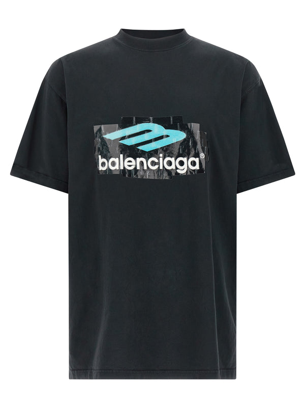 Printed T Shirt Nero