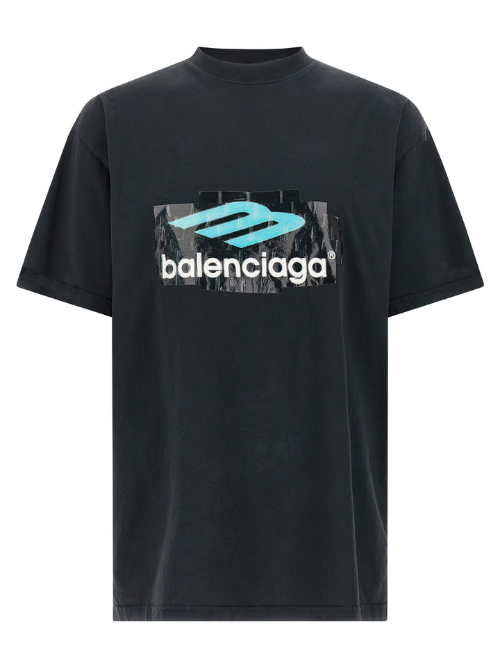 Balenciaga Printed T shirt - Nero | 803b390630f41b5f5f1da4501ba2a39f196d1611