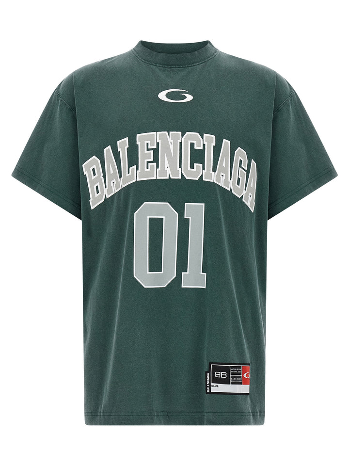 Balenciaga Basketball T shirt - Verde | 1f94e45389002b8d5465183e2de83c9ca0d6b539