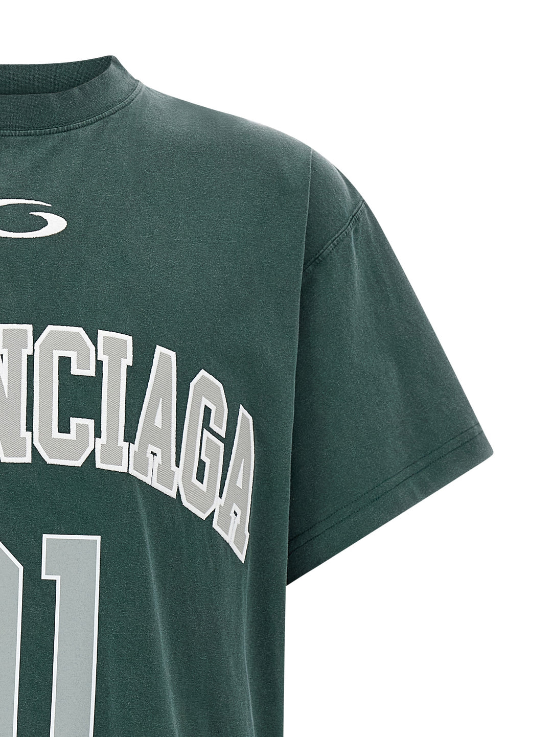 Balenciaga Basketball T shirt - Verde | dd4c1e390de05ae1bcacb871f2f4a4de2809d086