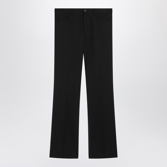Black Regular Fit Tailored Trousers