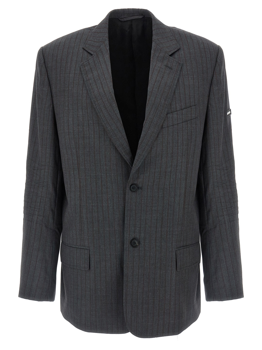 Balenciaga Wool Blazer - Grigio | f34e311edb515d1f0a09f46be0edb62034dd999e