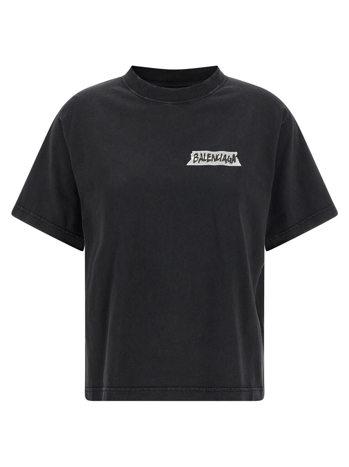 Balenciaga Masking Tape T shirt - Nero | 65afd1544345777c0167af24057efbc73e91bb1d