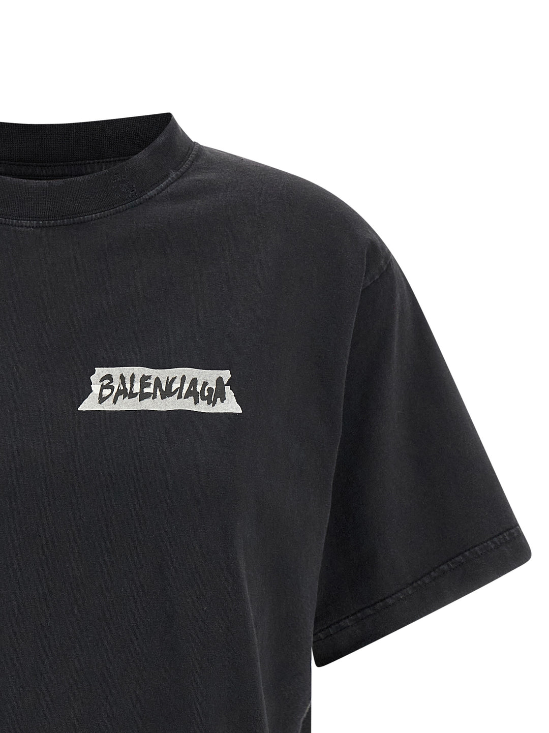 Balenciaga Masking Tape T shirt - Nero | dba92450b1eb87c0d3d4c4687cd3f9d31a316e9f